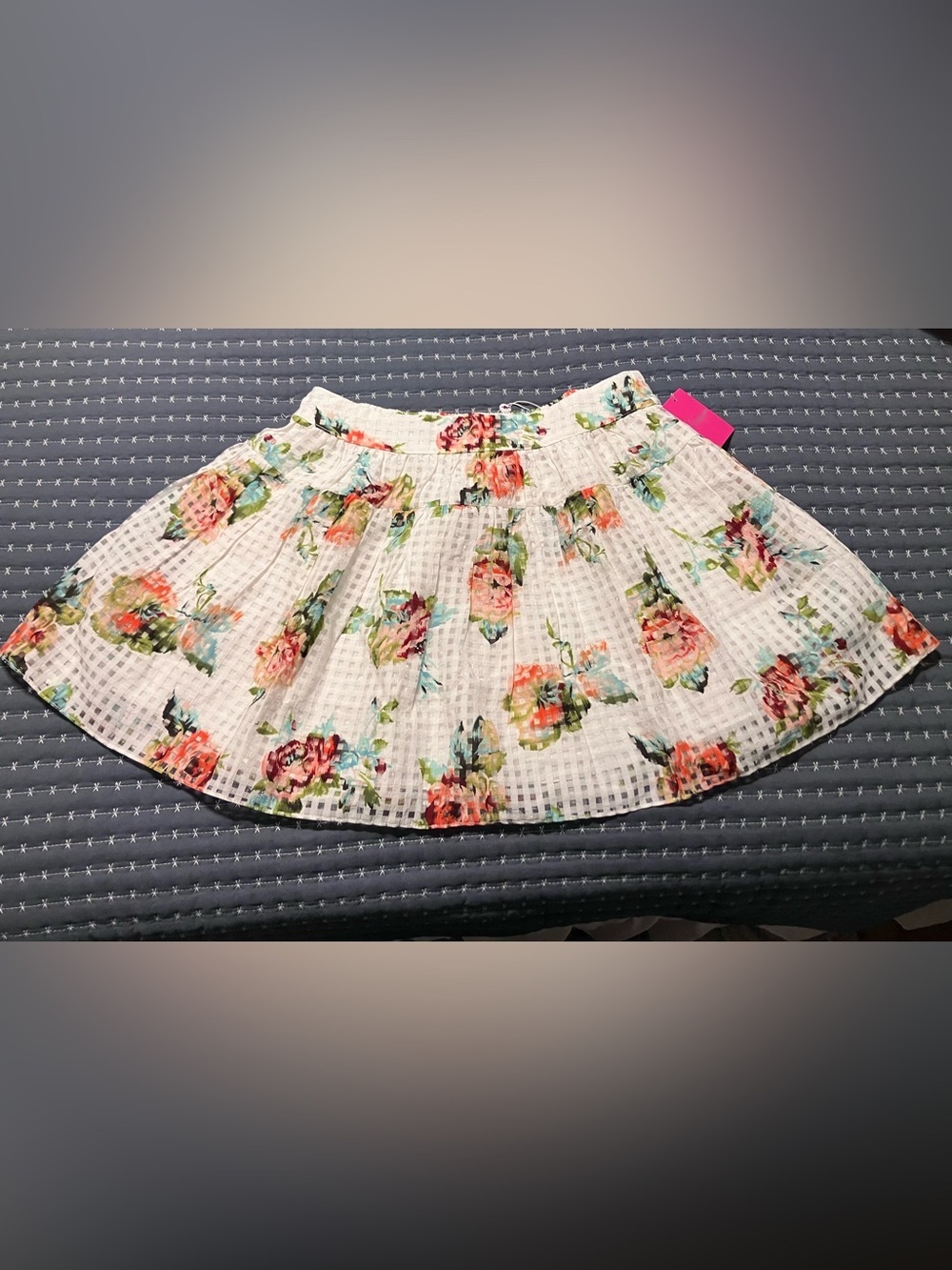 BuddyLove Scottish Rose check puff sleeve top and skirt set - Picture 5 of 12